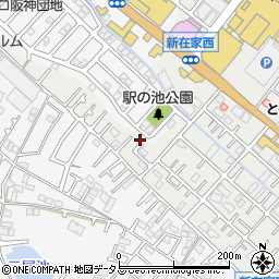 兵庫県加古川市平岡町新在家688-14周辺の地図