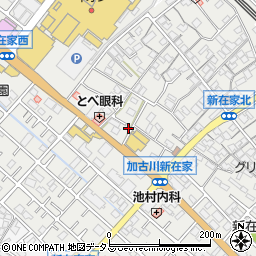 兵庫県加古川市平岡町新在家593-8周辺の地図