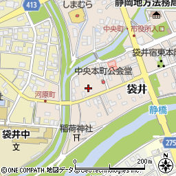 静岡県袋井市袋井66周辺の地図