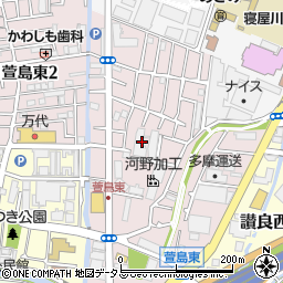 大阪府住宅供給公社いらか周辺の地図