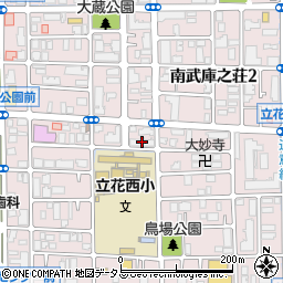 アベリア弐番館周辺の地図