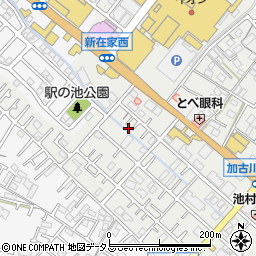 兵庫県加古川市平岡町新在家666-9周辺の地図