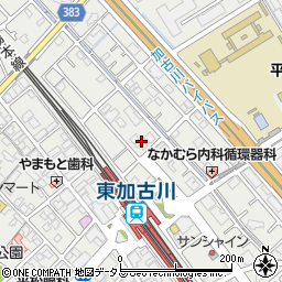 兵庫県加古川市平岡町新在家1360-2周辺の地図