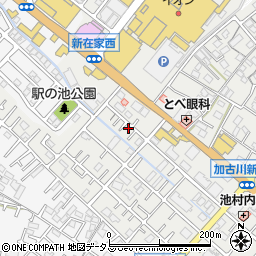 兵庫県加古川市平岡町新在家666-12周辺の地図