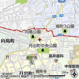 大阪府門真市月出町10-14周辺の地図
