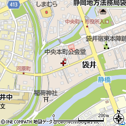 静岡県袋井市袋井61周辺の地図