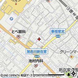 兵庫県加古川市平岡町新在家523周辺の地図