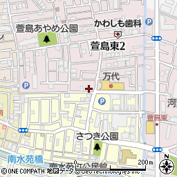 コーポ羽倉周辺の地図