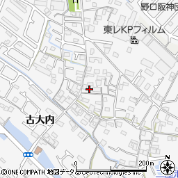 兵庫県加古川市野口町古大内600周辺の地図