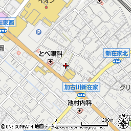 兵庫県加古川市平岡町新在家593-11周辺の地図