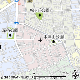 兵庫県西宮市木津山町周辺の地図