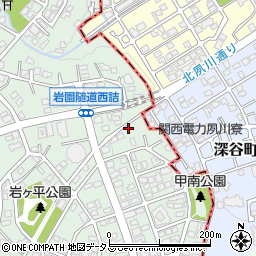 兵庫県芦屋市岩園町30-17周辺の地図