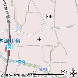 京都府木津川市吐師中垣外周辺の地図
