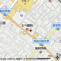 兵庫県加古川市平岡町新在家593-3周辺の地図