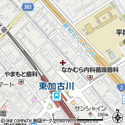 兵庫県加古川市平岡町新在家1360-1周辺の地図
