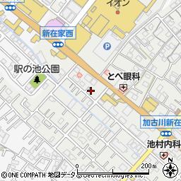 兵庫県加古川市平岡町新在家662-3周辺の地図