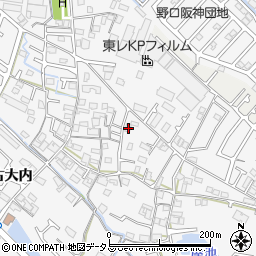 兵庫県加古川市野口町古大内538周辺の地図
