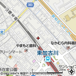 兵庫県加古川市平岡町新在家1126-2周辺の地図