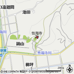 愛知県知多郡南知多町内海鍋山周辺の地図