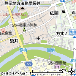 静岡県袋井市袋井269周辺の地図