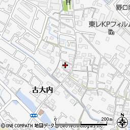 兵庫県加古川市野口町古大内638周辺の地図