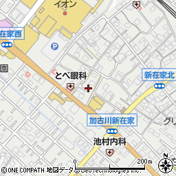 兵庫県加古川市平岡町新在家593-6周辺の地図