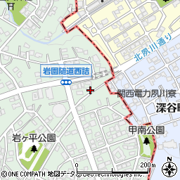 兵庫県芦屋市岩園町31周辺の地図