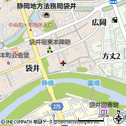 静岡県袋井市袋井267周辺の地図