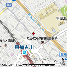 兵庫県加古川市平岡町新在家1381-7周辺の地図