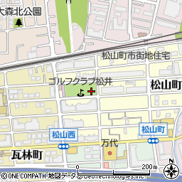 兵庫県西宮市松山町周辺の地図