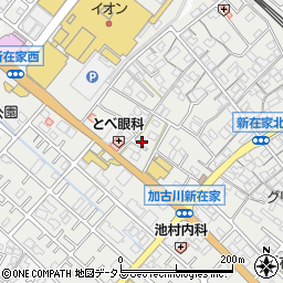 兵庫県加古川市平岡町新在家593-5周辺の地図