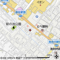 兵庫県加古川市平岡町新在家662-6周辺の地図