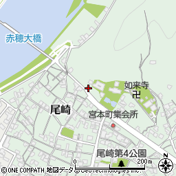 赤穂尾崎郵便局周辺の地図