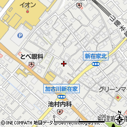 兵庫県加古川市平岡町新在家524-1周辺の地図