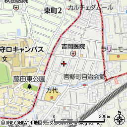 大阪府門真市朝日町6-5周辺の地図