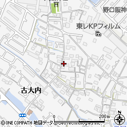 兵庫県加古川市野口町古大内615周辺の地図