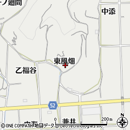 愛知県知多郡南知多町内海東風畑周辺の地図