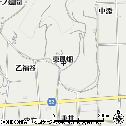 愛知県南知多町（知多郡）内海（東風畑）周辺の地図