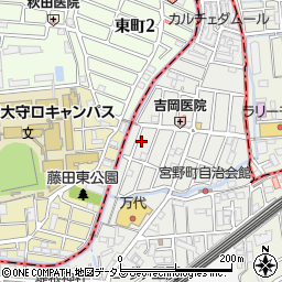 大阪府門真市朝日町3-3周辺の地図