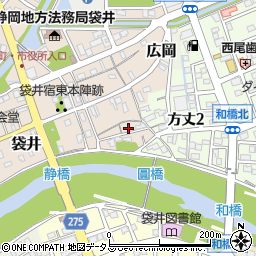 静岡県袋井市袋井269-16周辺の地図