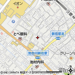兵庫県加古川市平岡町新在家576-1周辺の地図
