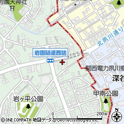 兵庫県芦屋市岩園町31-15周辺の地図