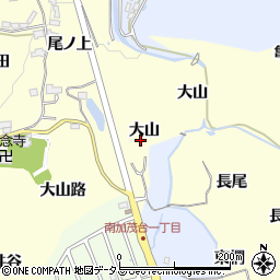 京都府木津川市加茂町里大山周辺の地図