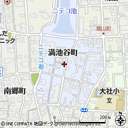兵庫県西宮市満池谷町周辺の地図