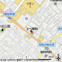 兵庫県加古川市平岡町新在家596-2周辺の地図