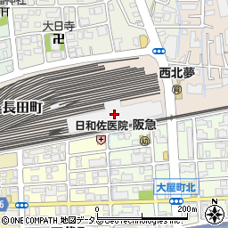 阪急電鉄西宮車庫周辺の地図