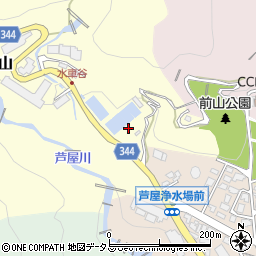 兵庫県芦屋市奥山7周辺の地図