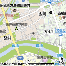 静岡県袋井市袋井269-28周辺の地図