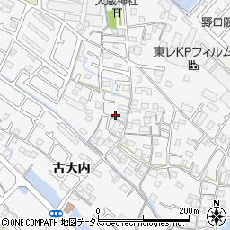 兵庫県加古川市野口町古大内625周辺の地図