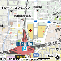 とんかつかつ喜西宮北口店周辺の地図